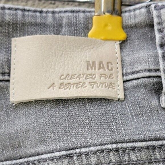 Vintage Y2K MAC-Jeans Mens 34 Gray  Chambray Button Front Shorts Germany - Picture 6 of 9